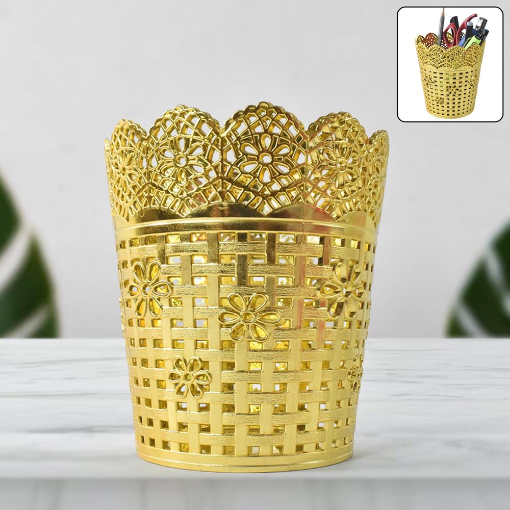 Pen Holder Office Desk Metal Mesh Pen Stand (1 Pc) - Application: As Per Product Requirement