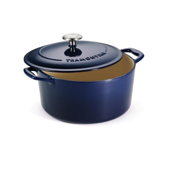 Tramontina Bestow Covered Round Dutch Oven Blue Colour - Dimension (L*W*H): 11 (Diameter) Inch (In)