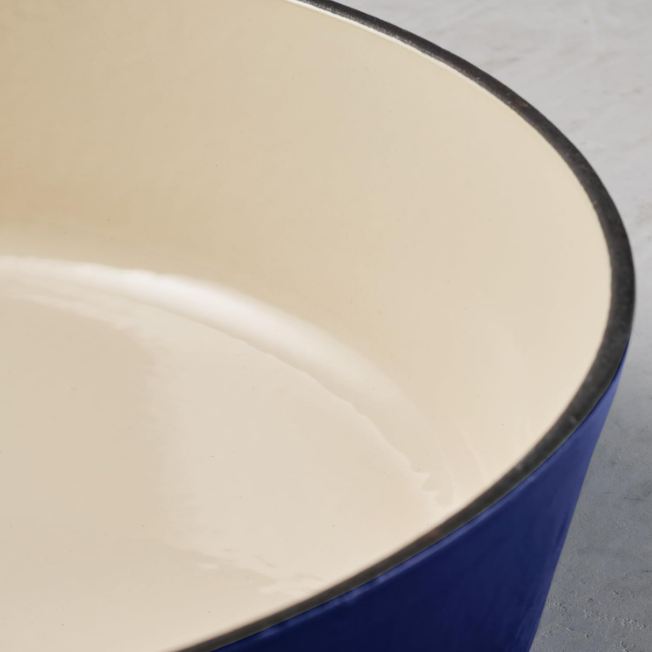 TRAMONTINA BESTOW COVERED ROUND DUTCH OVEN BLUE COLOUR