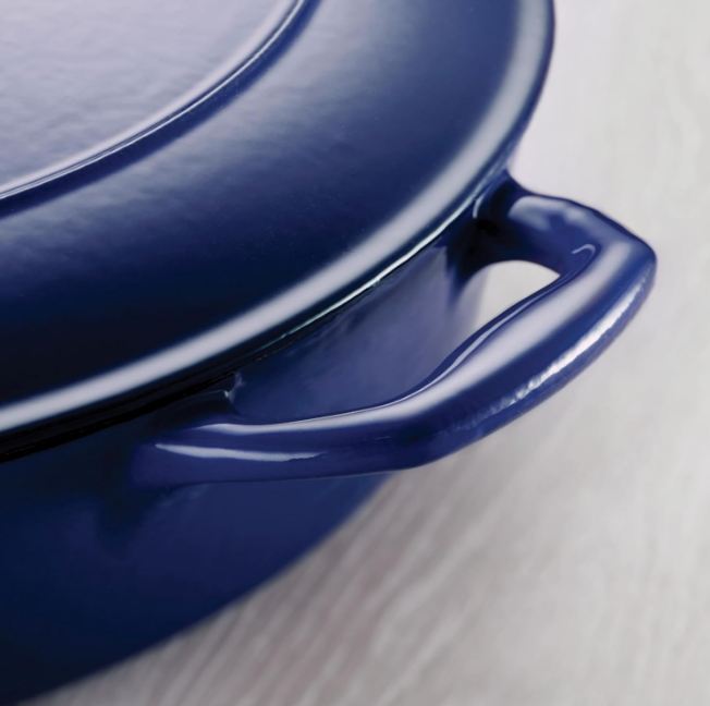 TRAMONTINA BESTOW COVERED ROUND DUTCH OVEN BLUE COLOUR