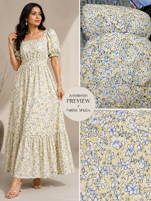 Chiffon dobby print
