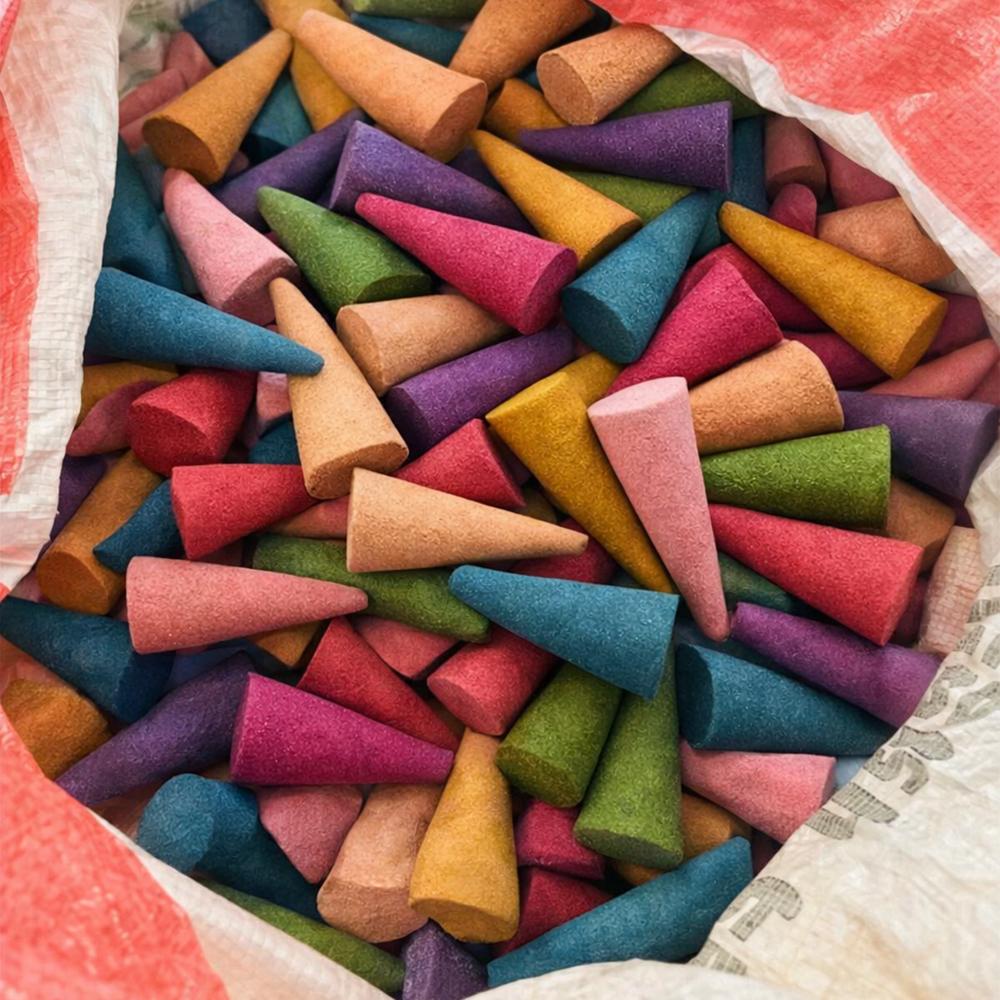 Multi Color Dhoop Cone