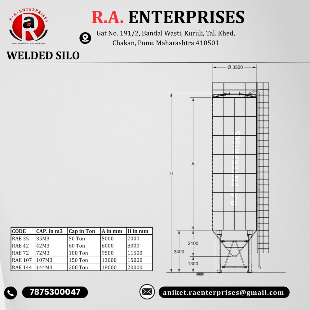 Welded Cement Silo - Application: Industrial