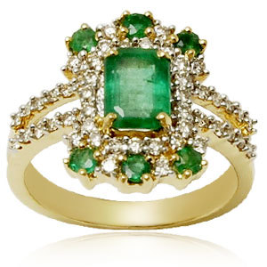 genuine emerald ring design, green emerald finger ring, ladies diamond emerald rings