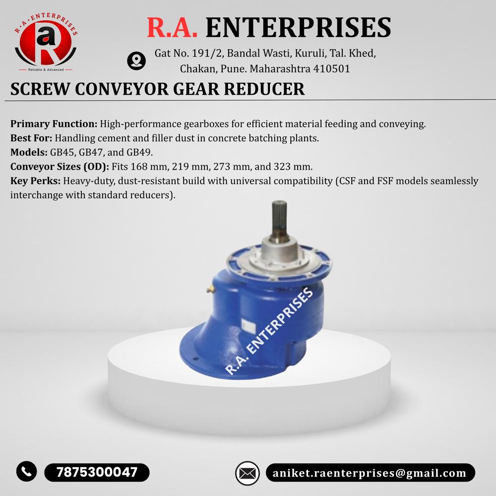 Screw Conveyor Gear Reducer - Features: High Quality