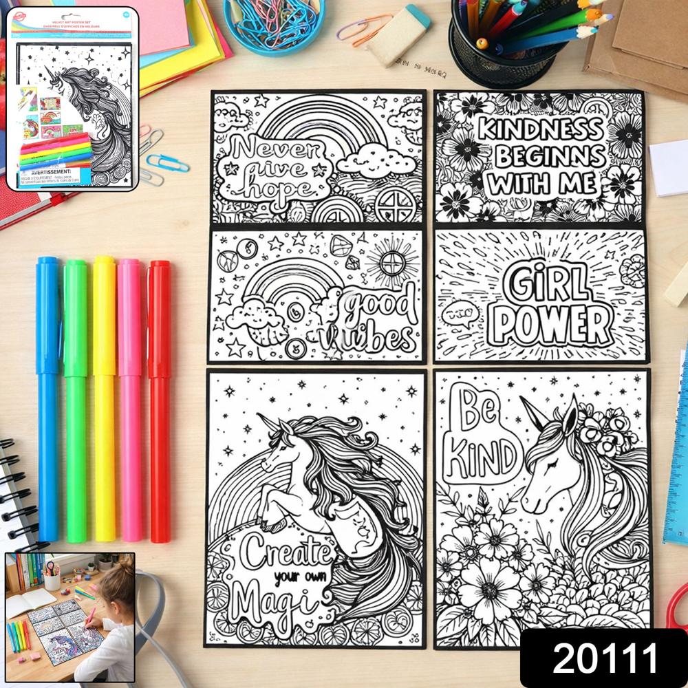 Creative Kids Colouring & Activity Poster Set (11 Pc)