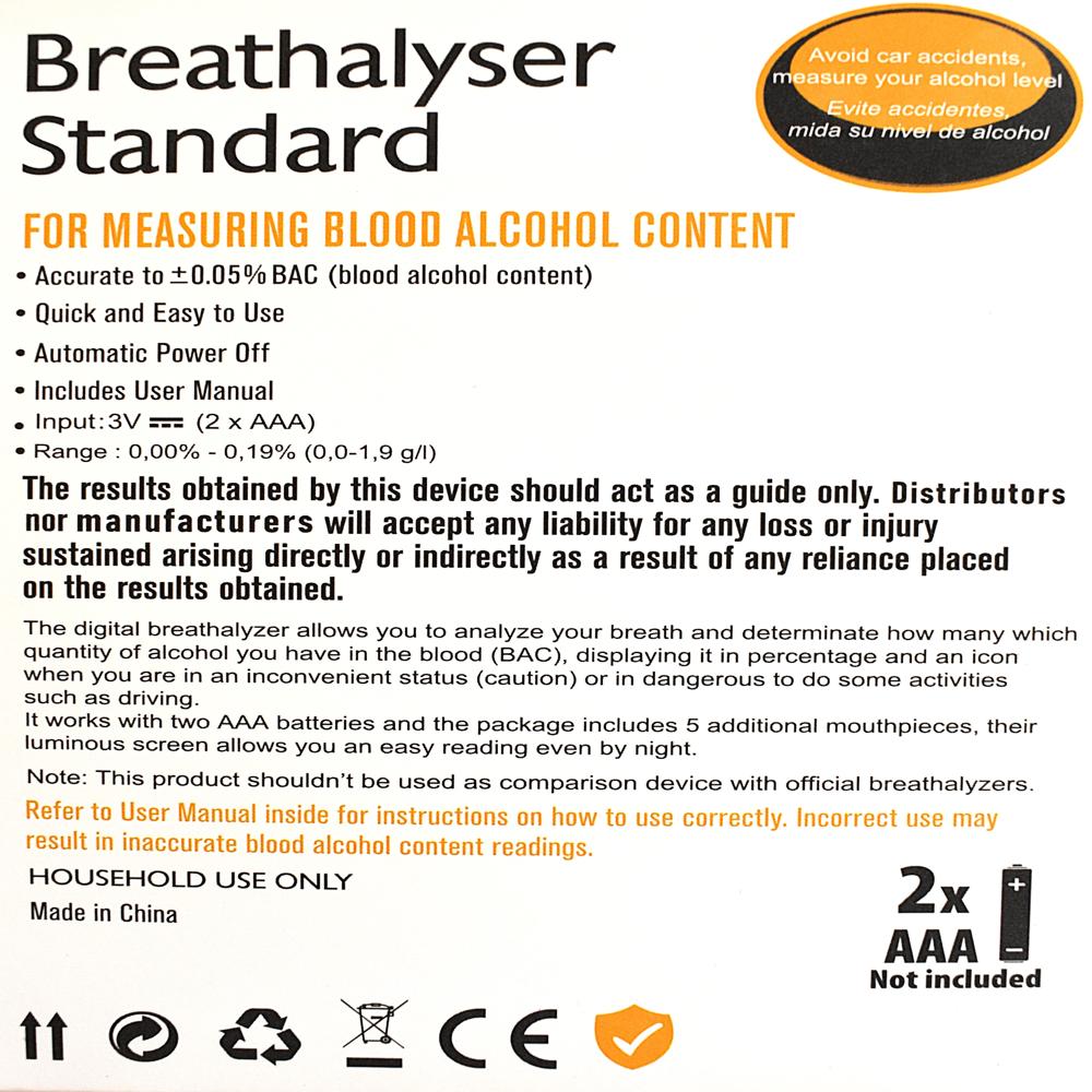 AMRUTHA - 2 ALCOHOL BREATH ANALYSER