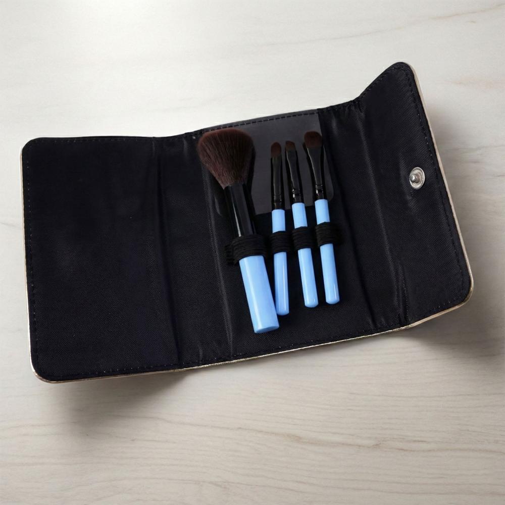4-In-1 Professional Makeup Brush Set (1 Pc) - Age Group: As Per Product Requirement