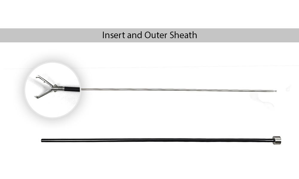 Tenculum Grasping Forceps 5mm, 26cm with Ratchet Handle