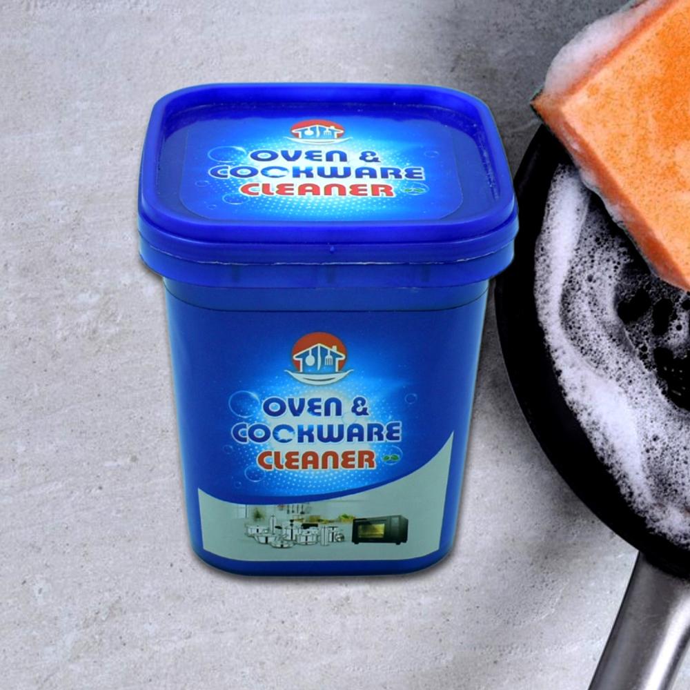 Universal Oven & Cookware Cleaner Powder Stainless Steel, Pot Stain & Rust Remover - Dimension (l*w*h): 8 X 8 X 10 Cm Millimeter (mm)