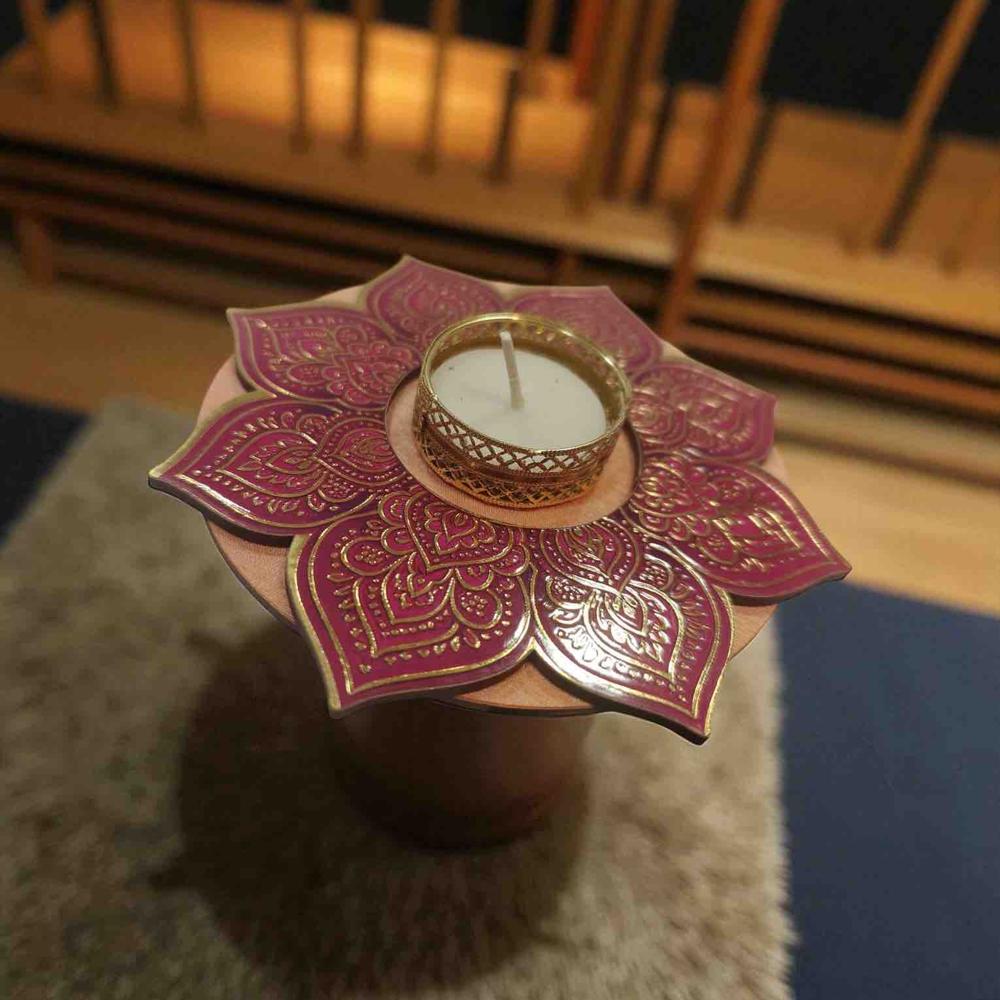 RANGOLI CANDLE STAND Pack of 4