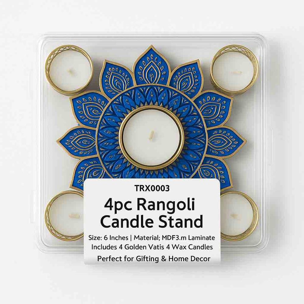 Rangoli Candle Stand Box