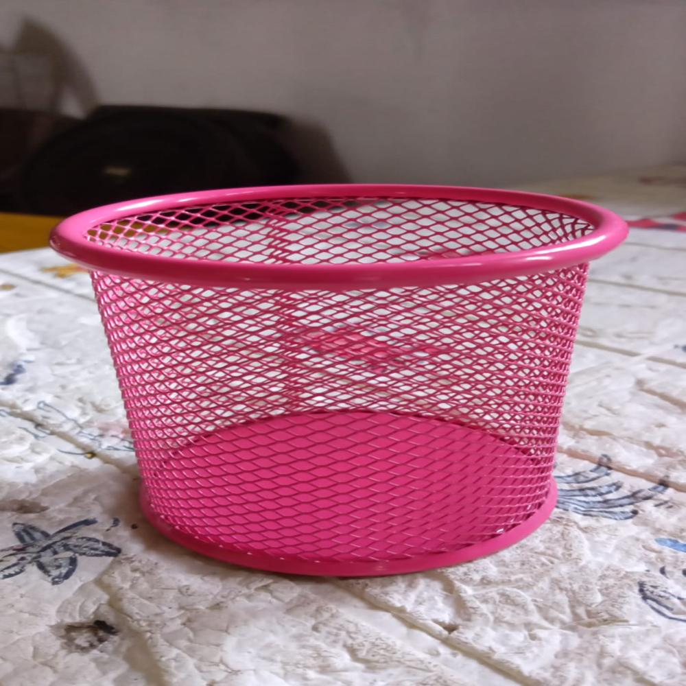 Metal Mesh Pen Holder For Desk (1 Pc): Pen Stand, Pencil Organizer, Stationery - Application: As Per Product Requirement