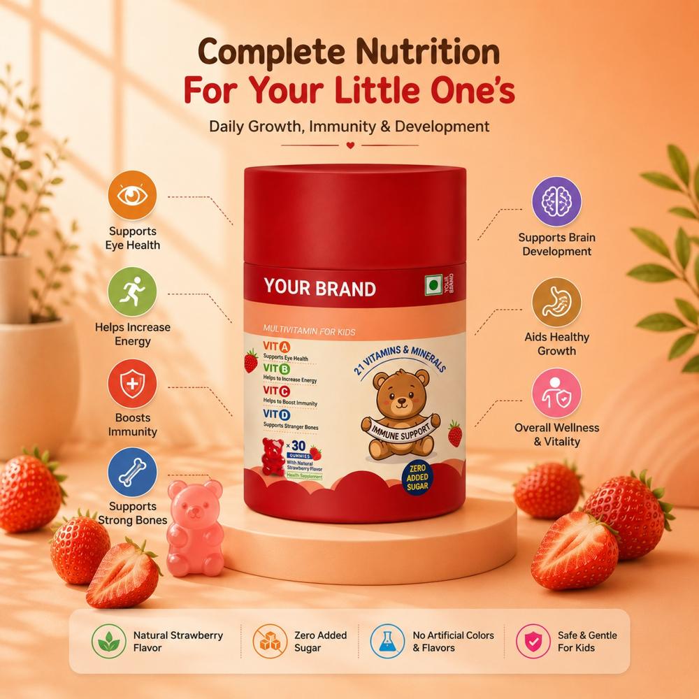 Kids Multivitamin Gummies for Growth & Immunity Support