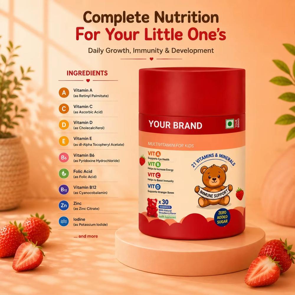 Kids Multivitamin Gummies for Growth & Immunity Support