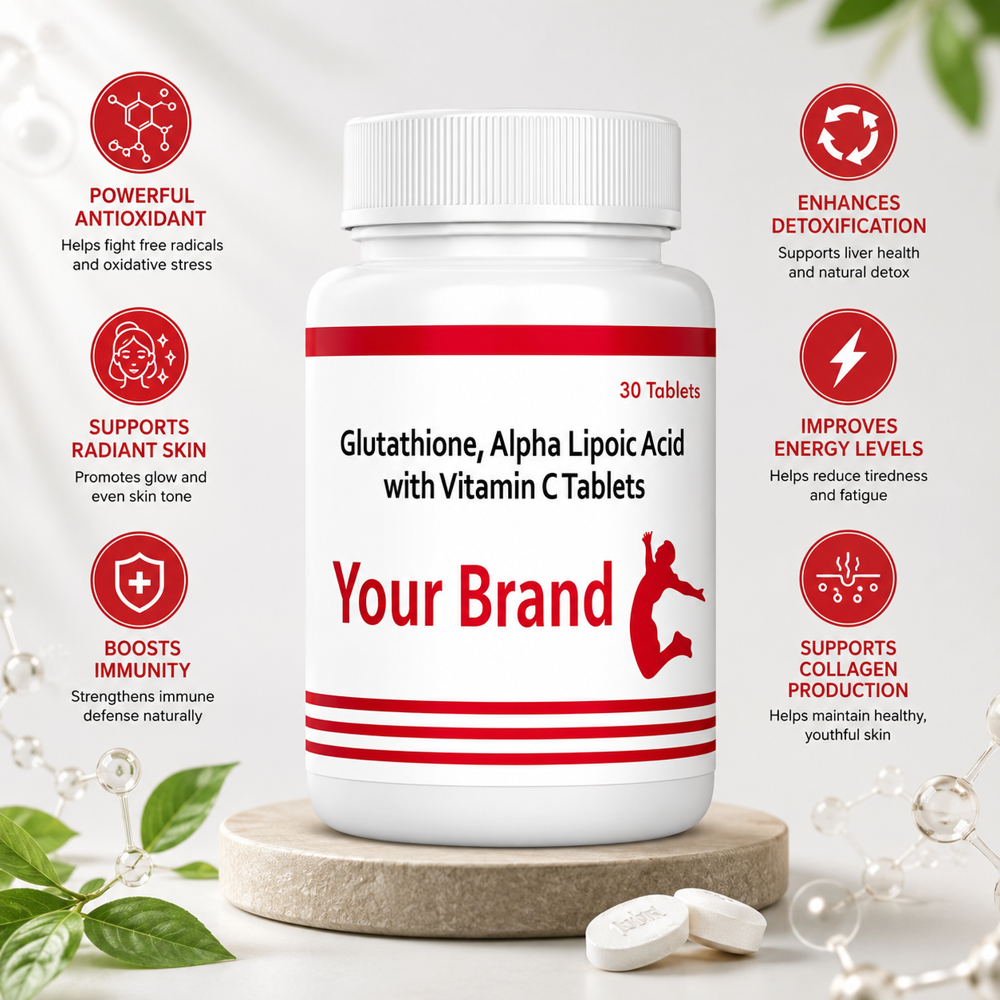 Glutathione, Alpha Lipoic Acid & Vitamin C Tablets