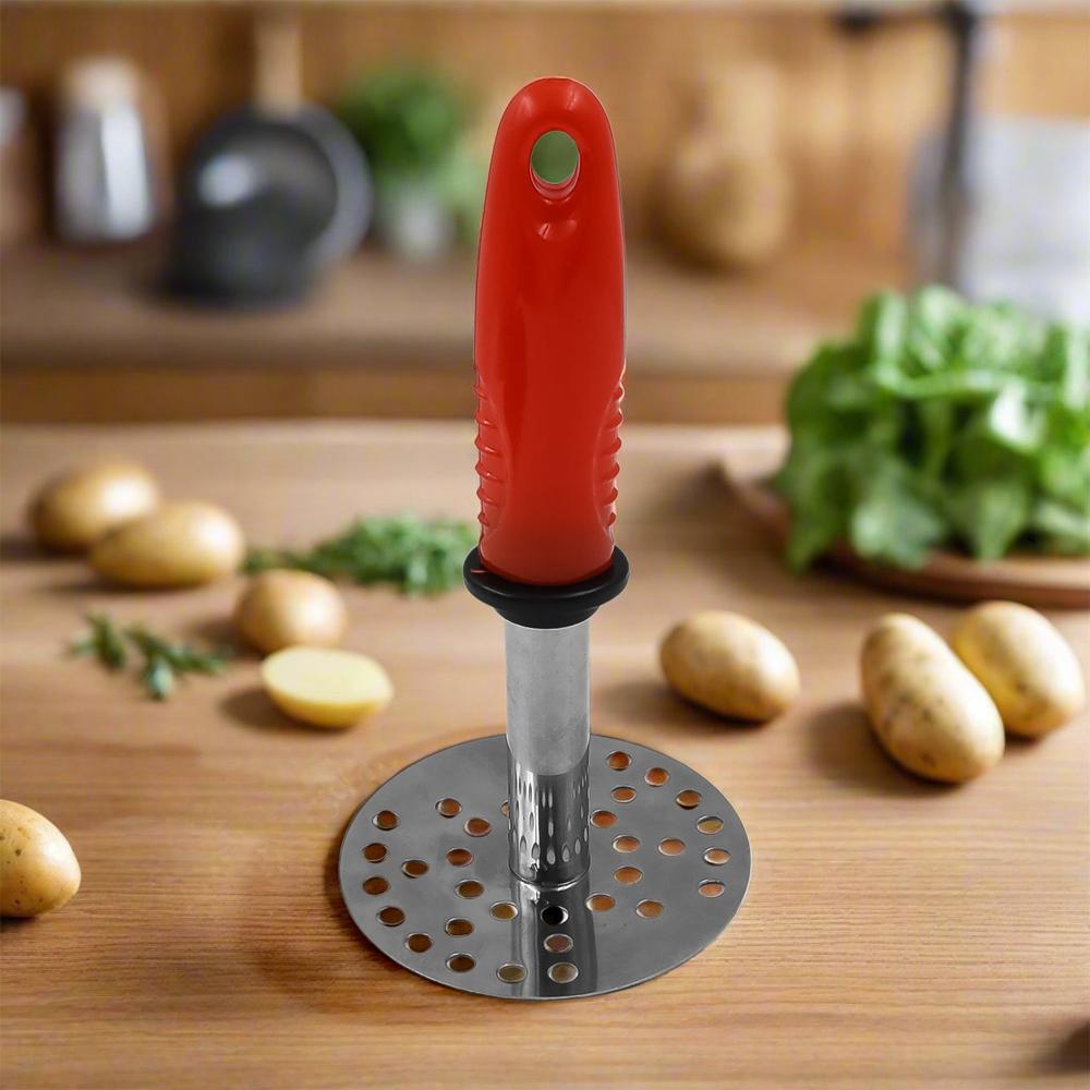 High Grade Stainless Steel Potato Pav Bhaji Masher With Plastic Handle (1 Pc) - Application: As Per Product Requirement