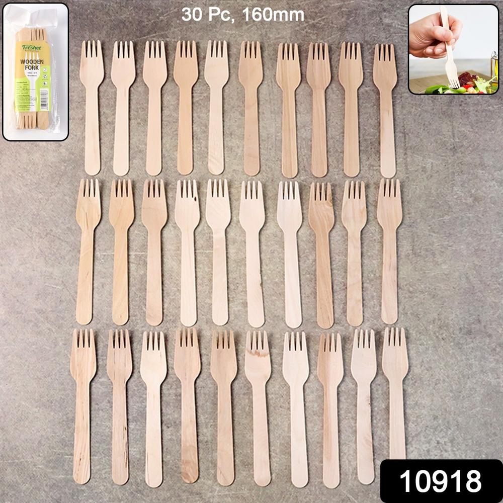 Freshee 160mm Wooden Fork 30 Pcs Pack - Application: As Per Product Requirement