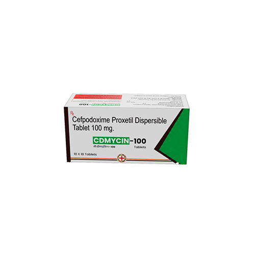 100mg Cefpodoxime Proxetil Dispersible Tablets