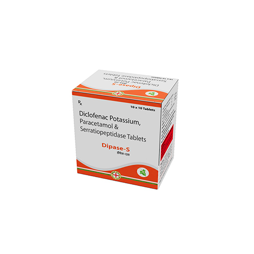 Diclofenac Potassium Paracetamol ANd Serratiopeptidase Tablets