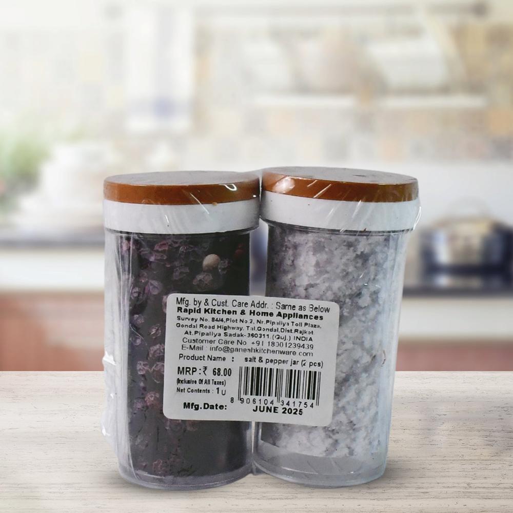 Ganesh Airtight Transparent Kitchen Storage Container Jar Set (2 Pc) - Application: As Per Product Requirement