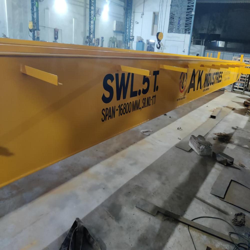 Single Girder Eot Cranes - Color: Yellow Blue
