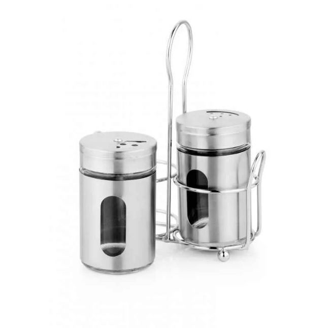 MOSAIC SALT & PEPPER SHAKER WITH STAND HANA
