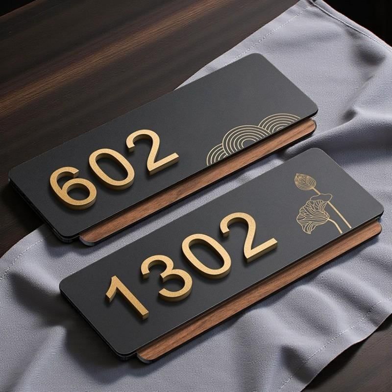Custom Hotel Room Number Plate, Personalized Door Name Plate, Acrylic Door Name Plate, Office Door Name Plate, Hotel Room Number Plate