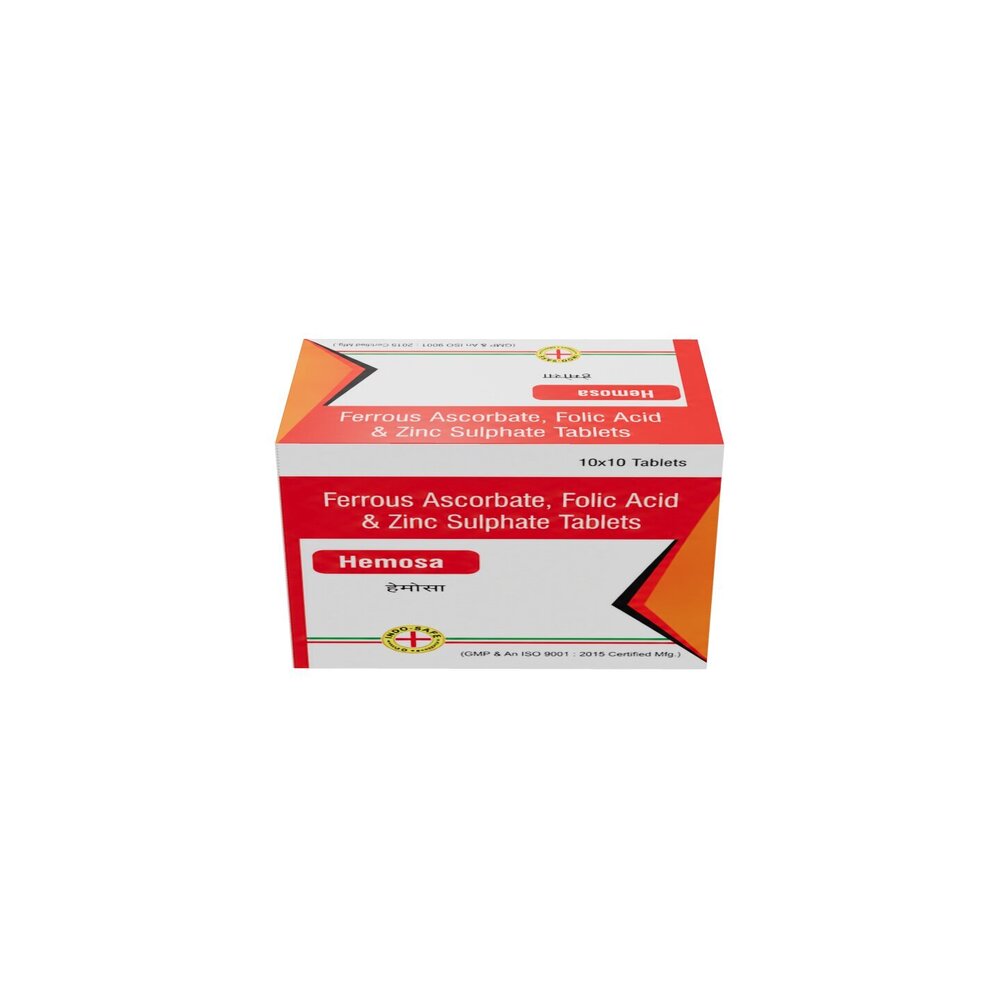 Ferrous Ascorbate Folic Acid And Zinc Sulphate Tablets