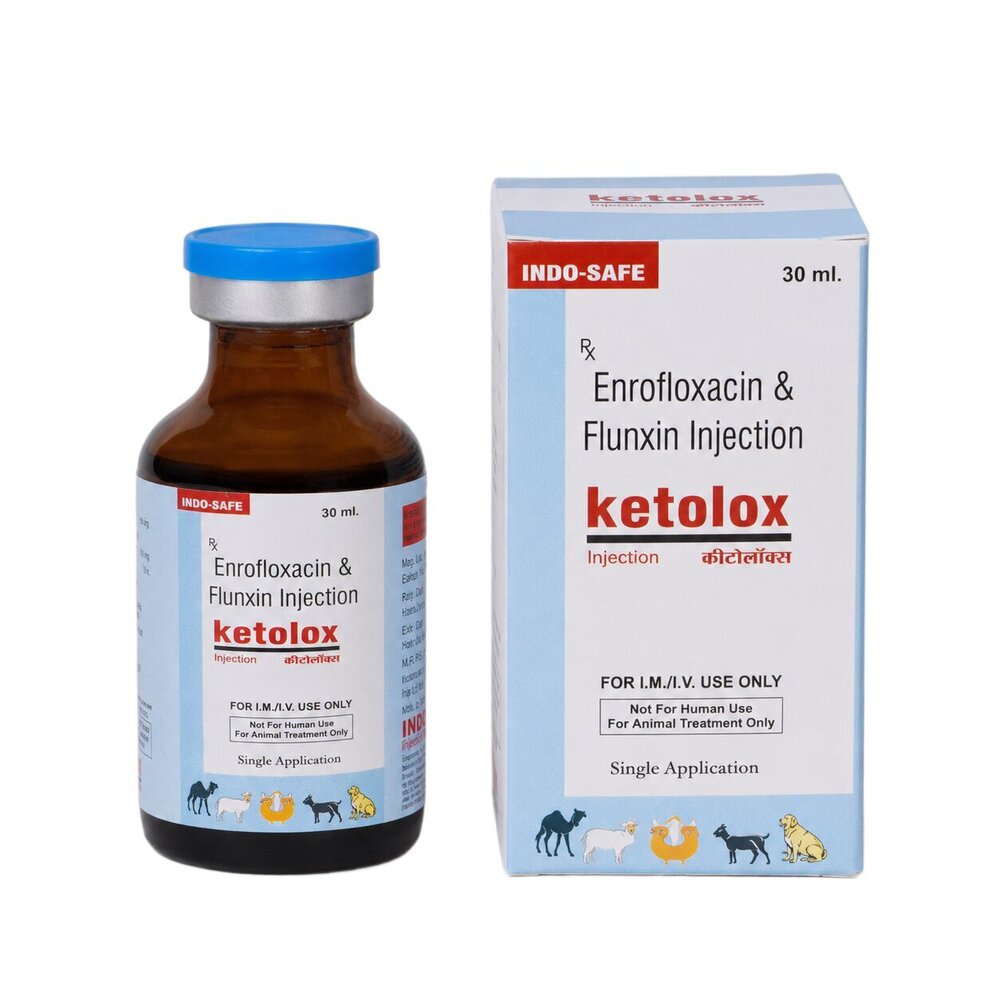 30ml Enrofloxacin And Flunxin Injection