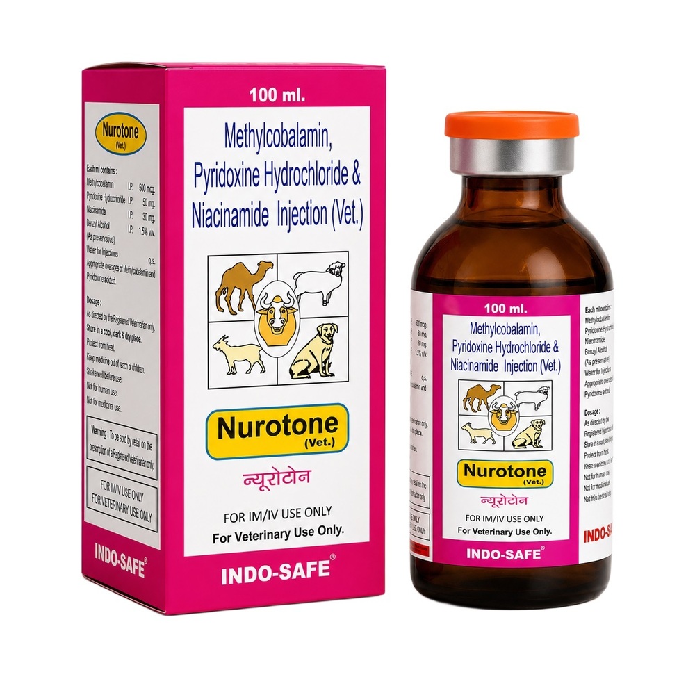100ml Methylcobalamin Pyridoxine Hydrochloride And Niacinamide Injection Vet