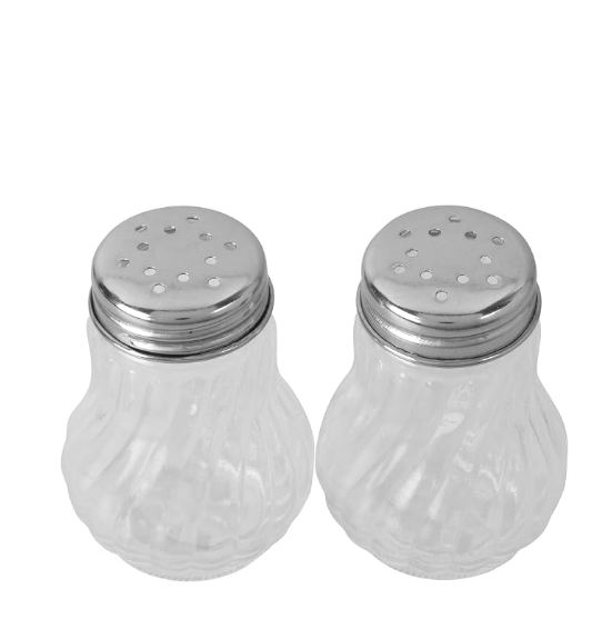 MOSAIC SALT & PEPPER SHAKER WITH STAND BELLY 20% DISCOUNT