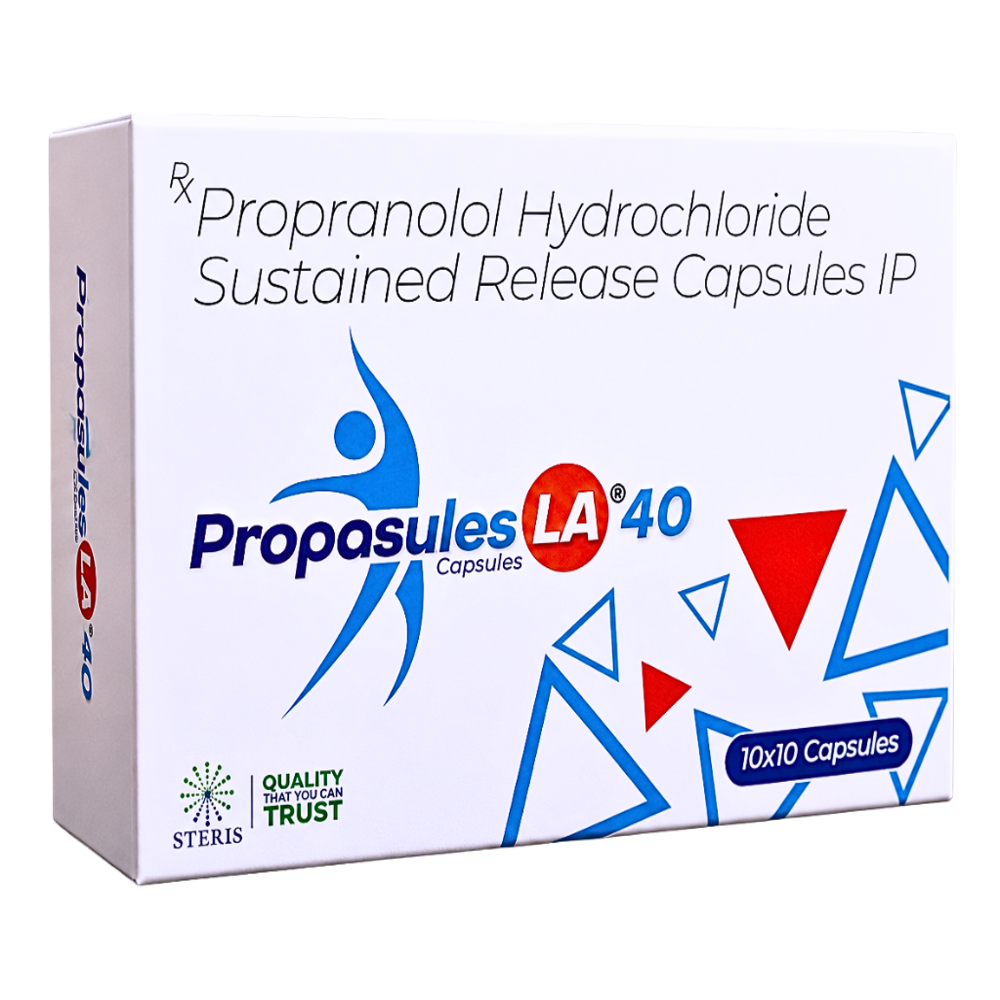 Propranolol Hydrochloride Sustained Release Capsules Ip - Brand Name: Propasules La 40