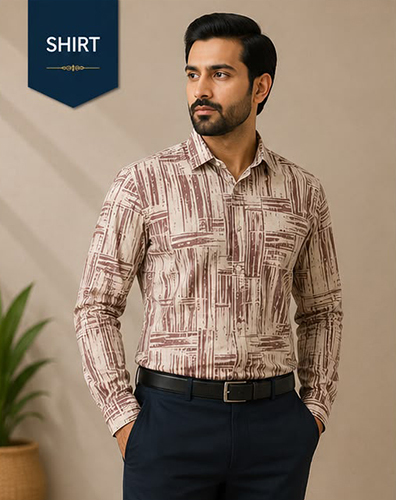 Design No 1615 Printed Dark Color Shirt