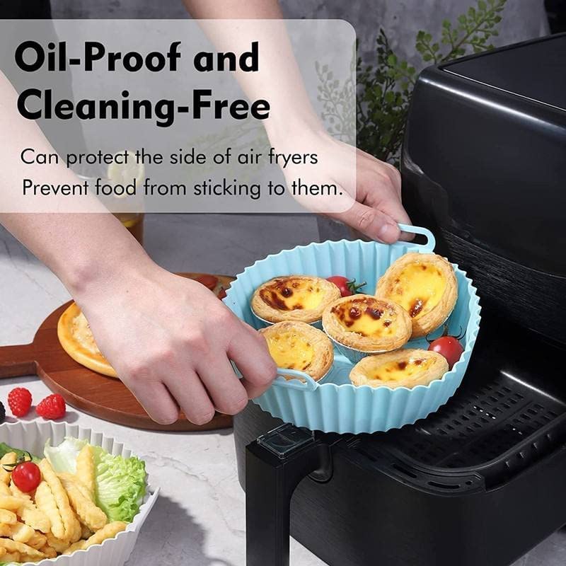 Round Silicone Basket Baking Tray Pack of 6