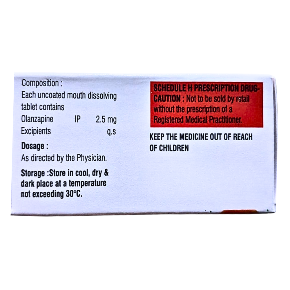 Olanzapine Mouth Dissolving Tablets 2.5 mg