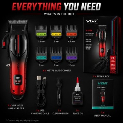VGR V-026 RECHARGEABLE HAIR CLIPPER