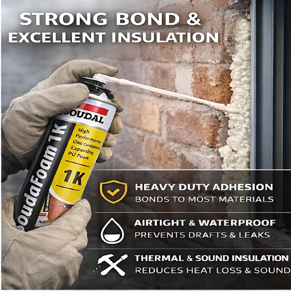 Multipurpose Pu Foam - Application: Soudafoam 1k Polyurethane Adhesive Is A High-performance