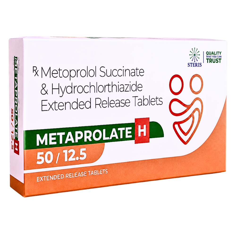 Metoprolol Succinate & Hydrochlorthiazide Extended Release Tablets - Brand Name: Metaprolate H 50/12.5