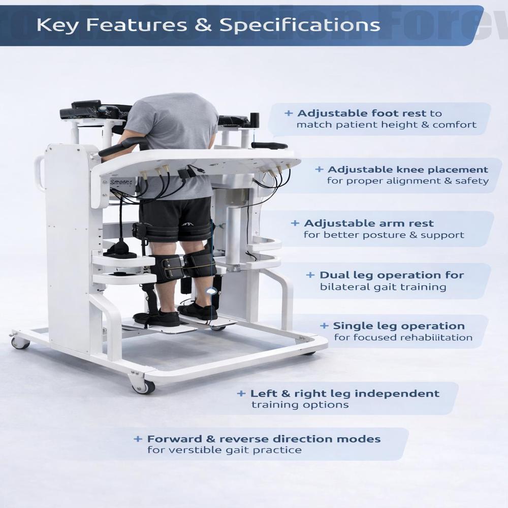 Premium Exoskeleton Walking Rehabilitation Robot for Physiotherapy