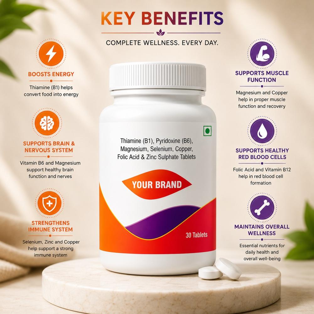 Multivitamin Mineral Tablets with B Complex, Zinc & Selenium