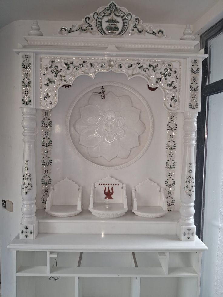 Makrana White Home Marble Temple