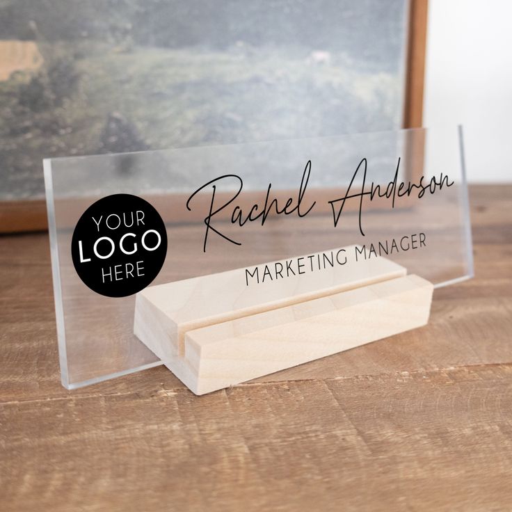 Table Top Desk Name Plate
