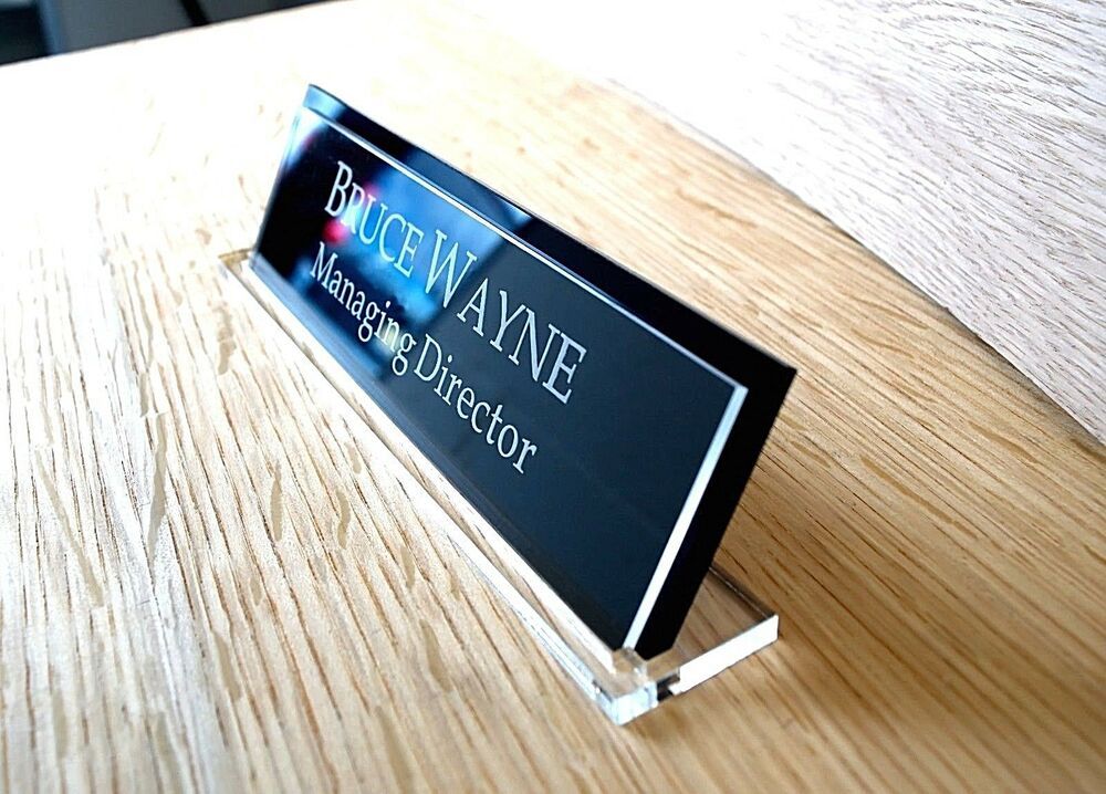 Table Top Desk Name Plate