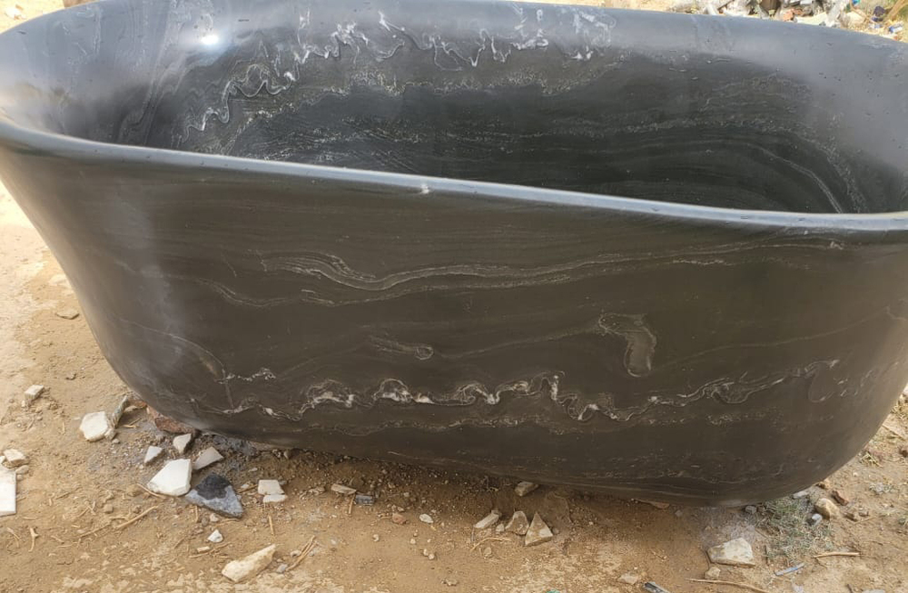 Black Beslana Marble Premium Bath Tub