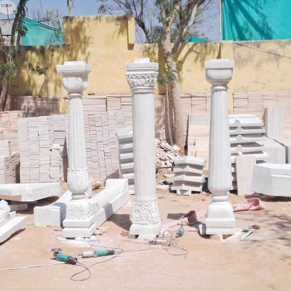 White Marble Premium Pillars