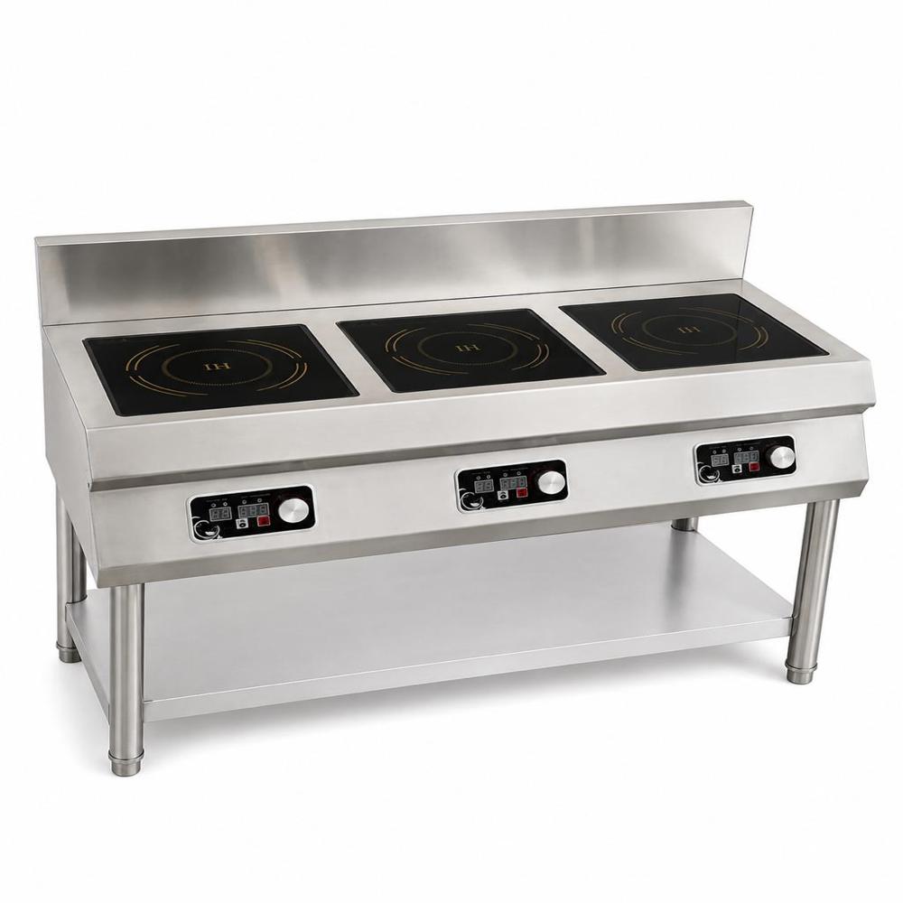 Three burner induction cooker