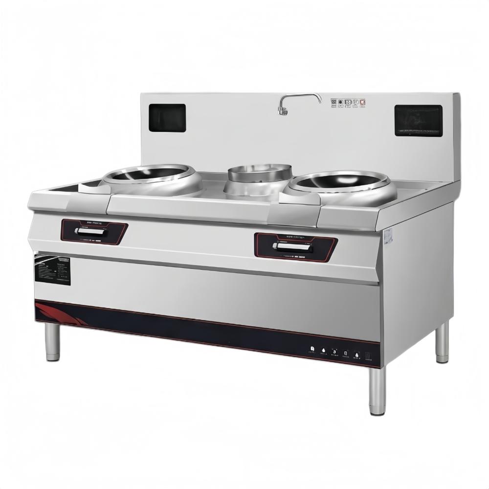 Double induction commercial chinese wok