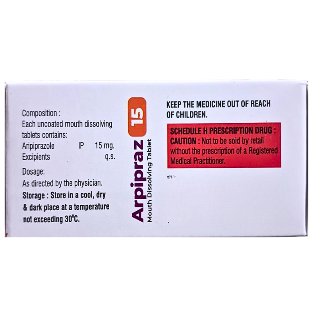 Arpiprazole Mouth Dissolving Tablets 15 mg