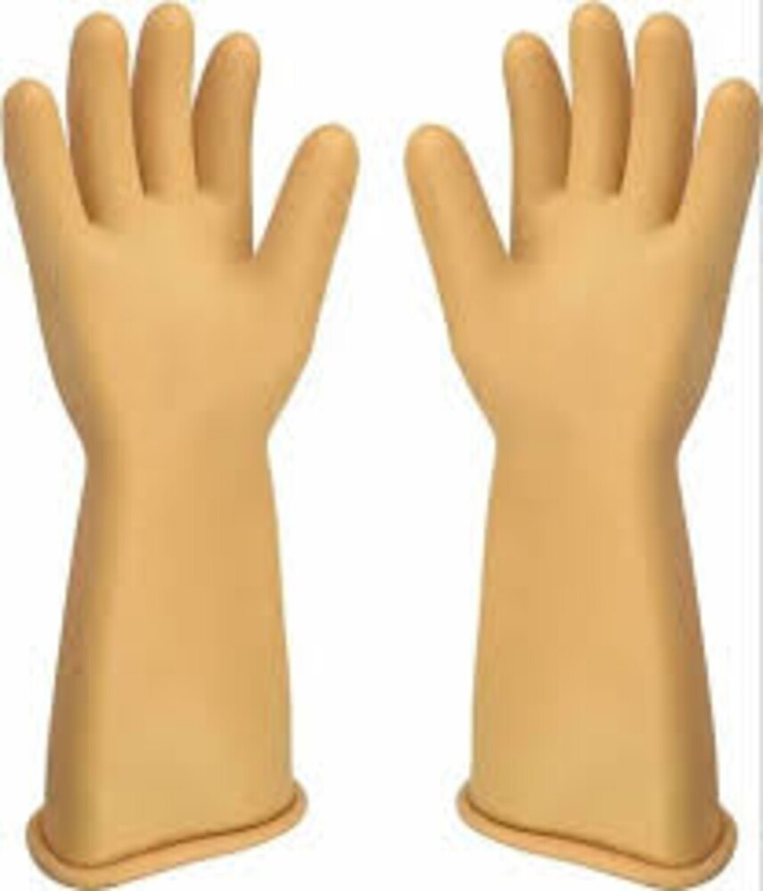 Crystal Electrical Shock Proof Gloves - Rubber Fabric, Full Finger Style, Plain Pattern | Waterproof, Breathable, Insulated For Electricians
